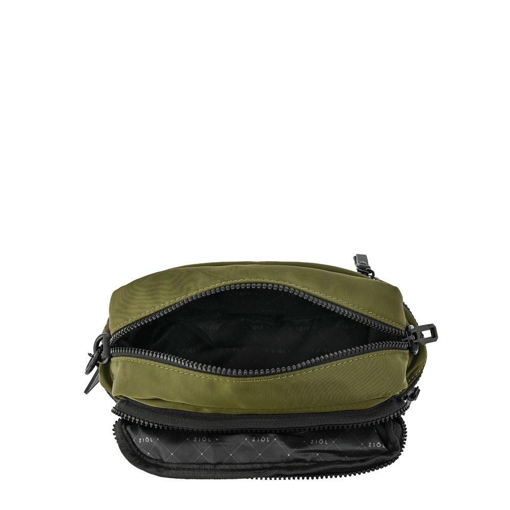 Cartera bandolera pequeña ronnie verde oliva-3