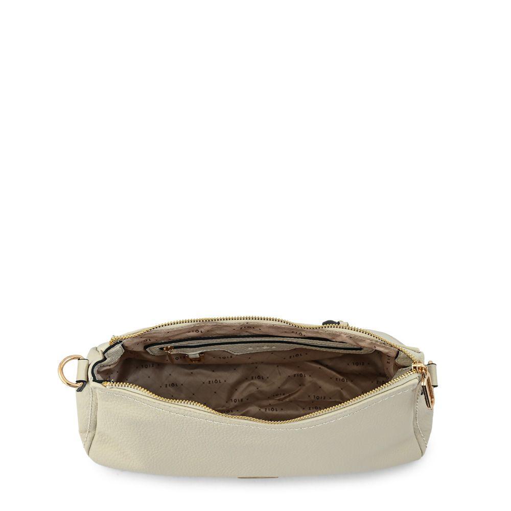 Cartera bandolera mediana rosita blanco crudo-3