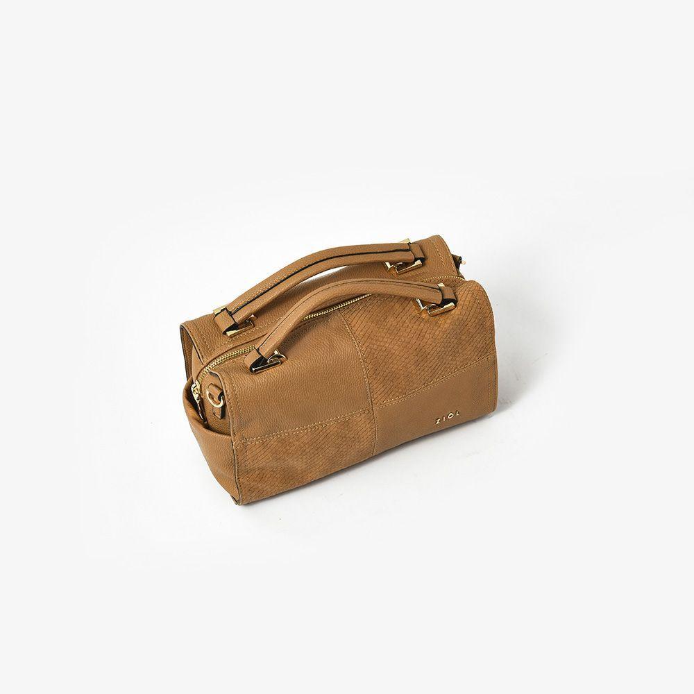 Raines Cartera Tipo Baul Camel/ Cafe Claro-3
