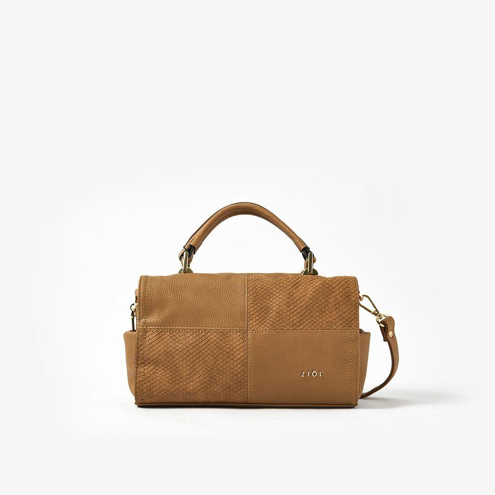 Raines Cartera Tipo Baul Camel/ Cafe Claro-0