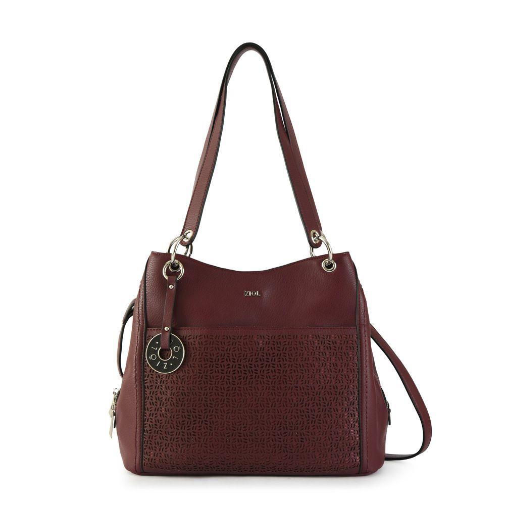 Cartera dos asas tres divisiones grande asturias burdeo-0