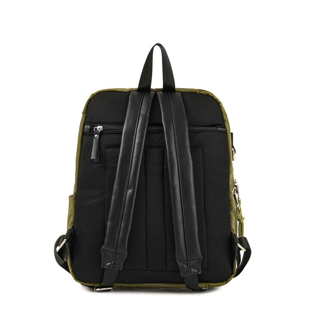 Paz Mochila Porta Notebook Verde Oscuro-2