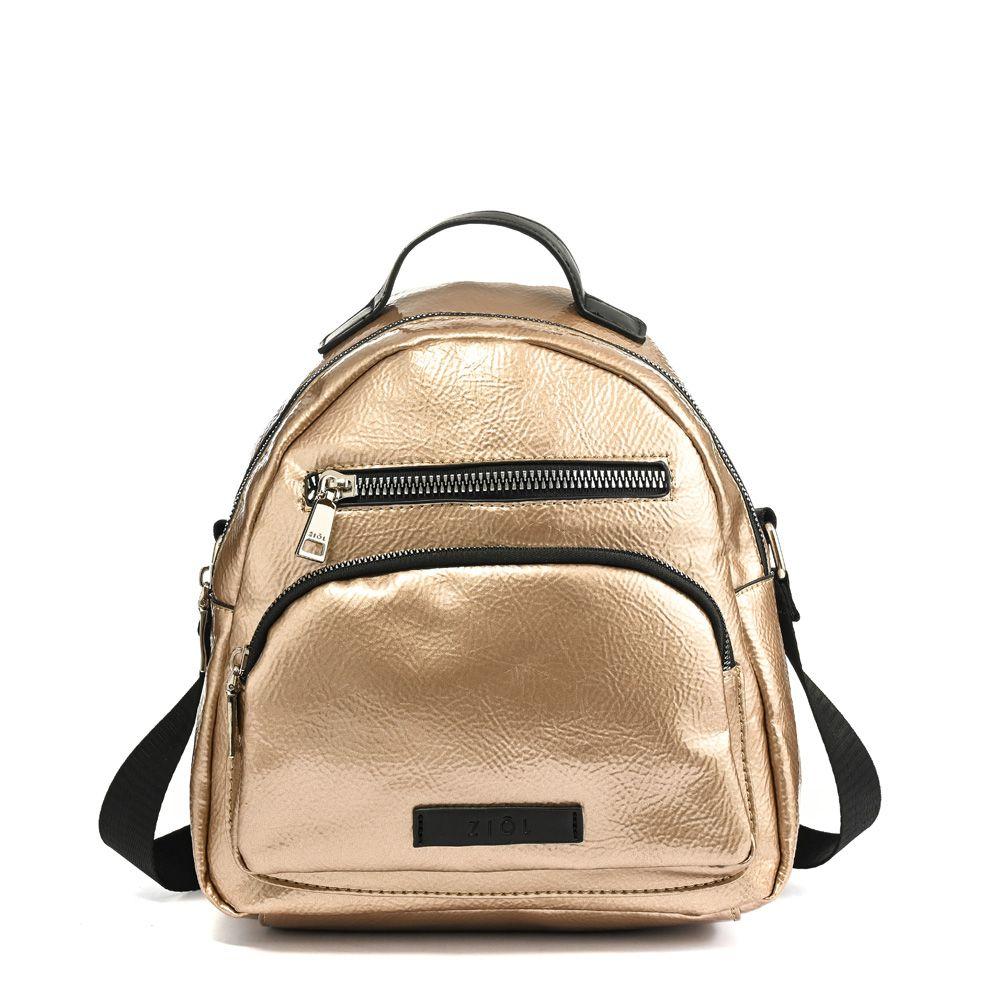 Mochila mediana calisto dorado oscuro-0