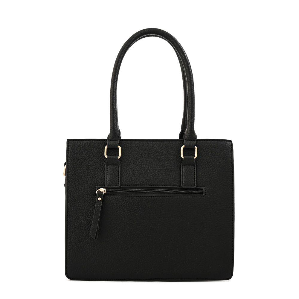 Cartera Dos Asas cala mediana negro-2
