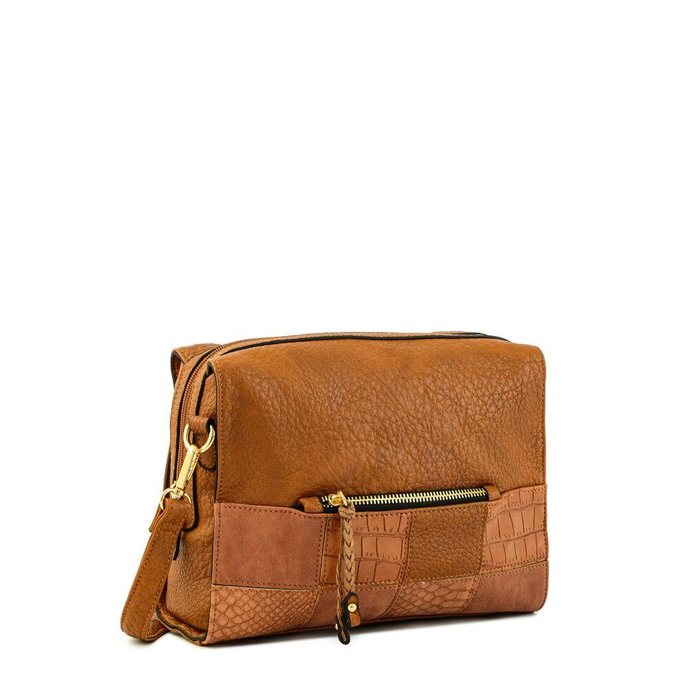 Cartera bandolera mediana cuadrille camel-1