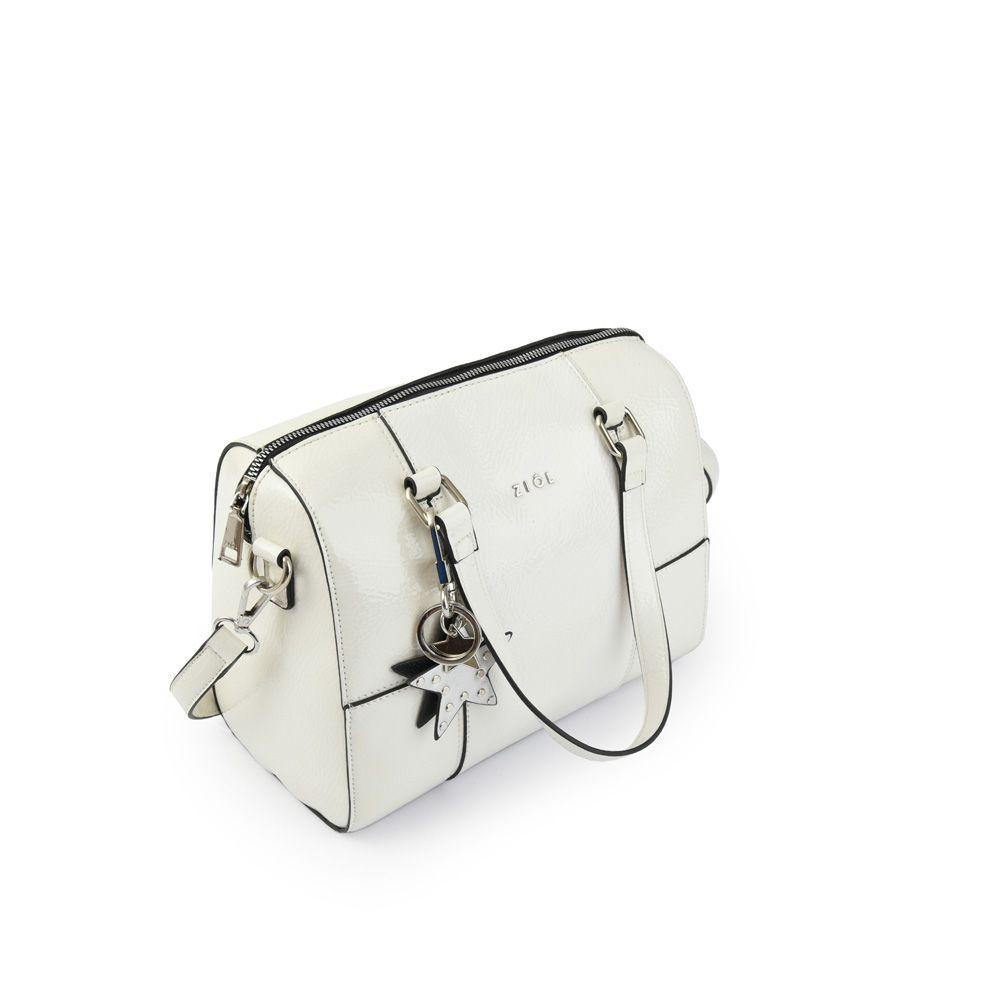 Baci Carteras Dos Asas Baul Mediana Blanco Crudo-2