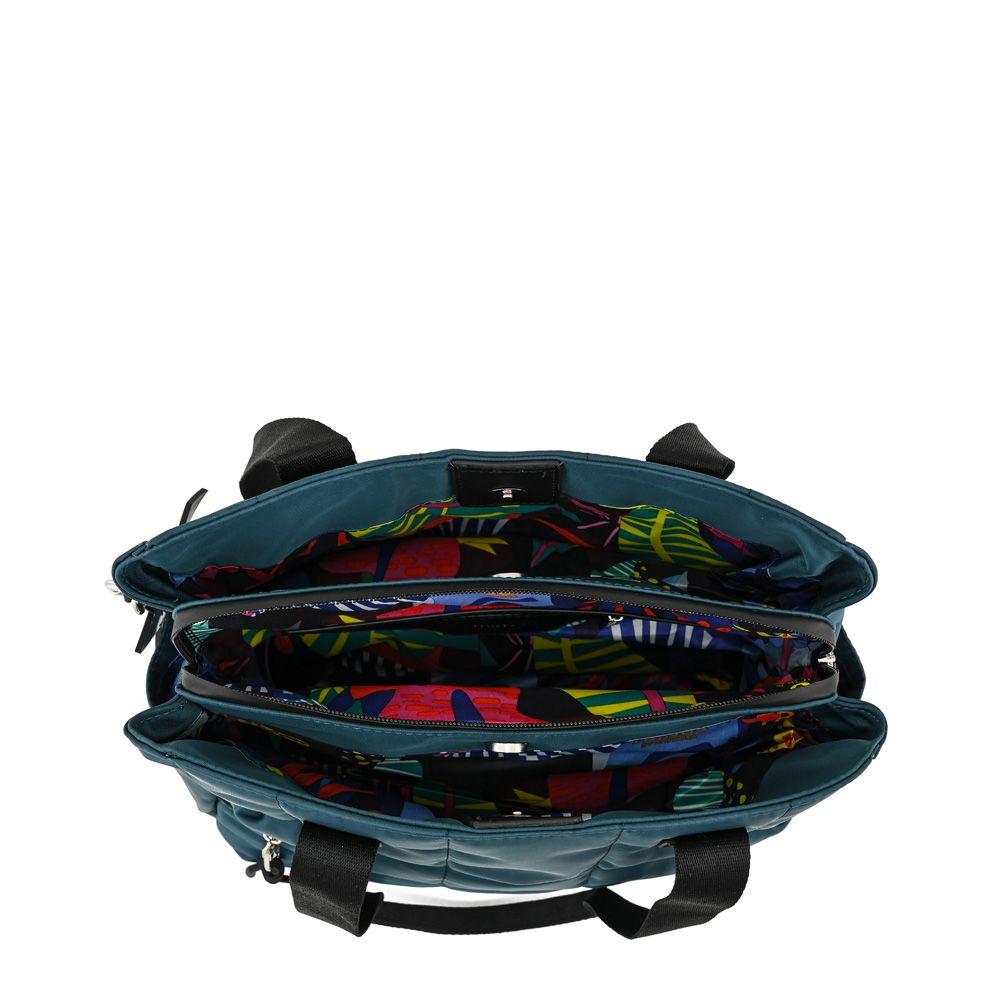 Cartera Dos Asas grande lizel petroleo oscuro-3
