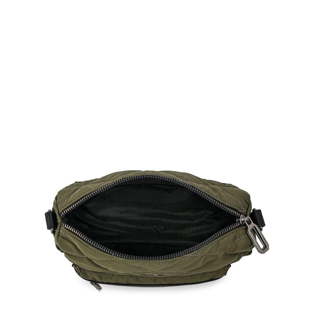 Cartera bandolera mediana cersei verde oliva-3