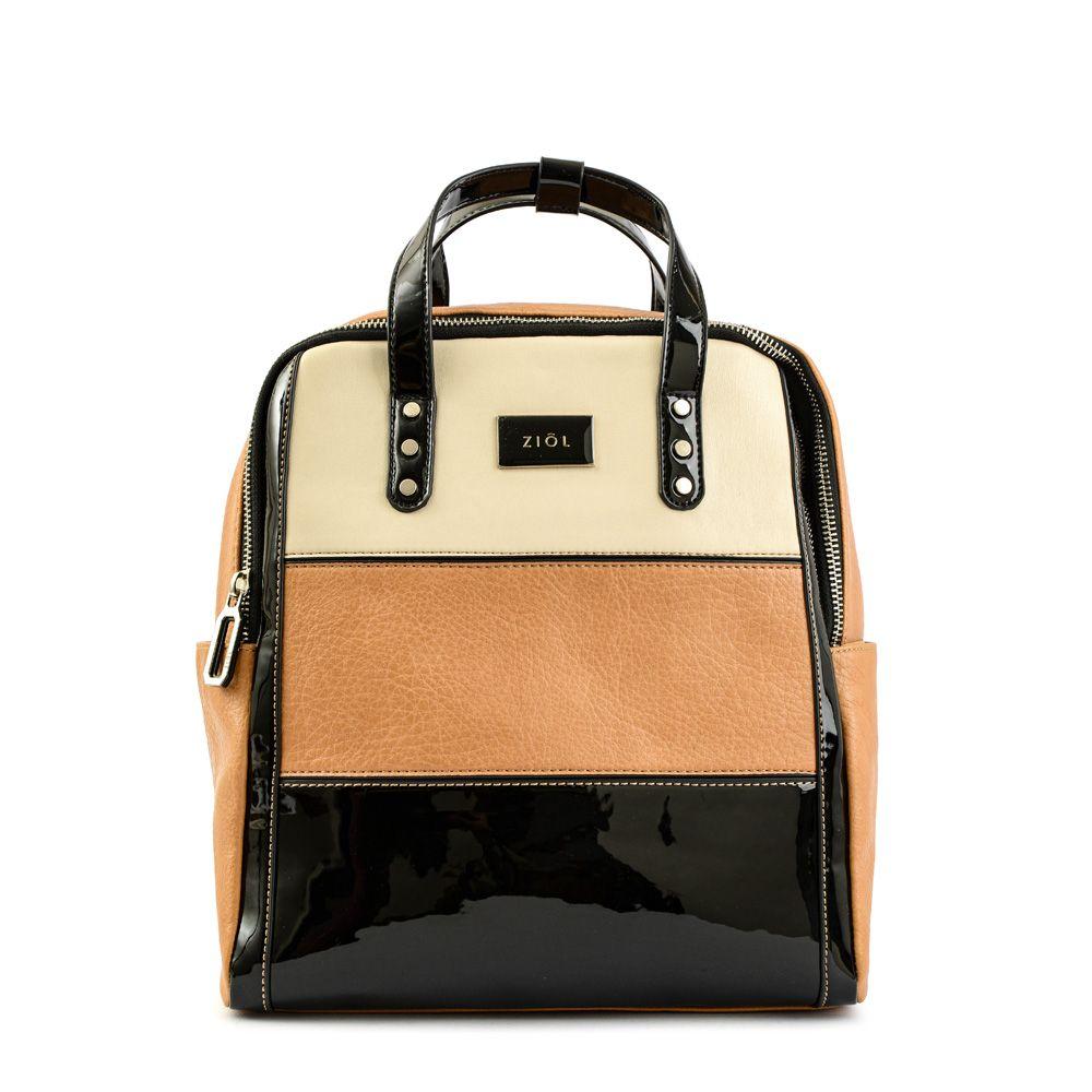 Mochila Mediana Clara Camel-0