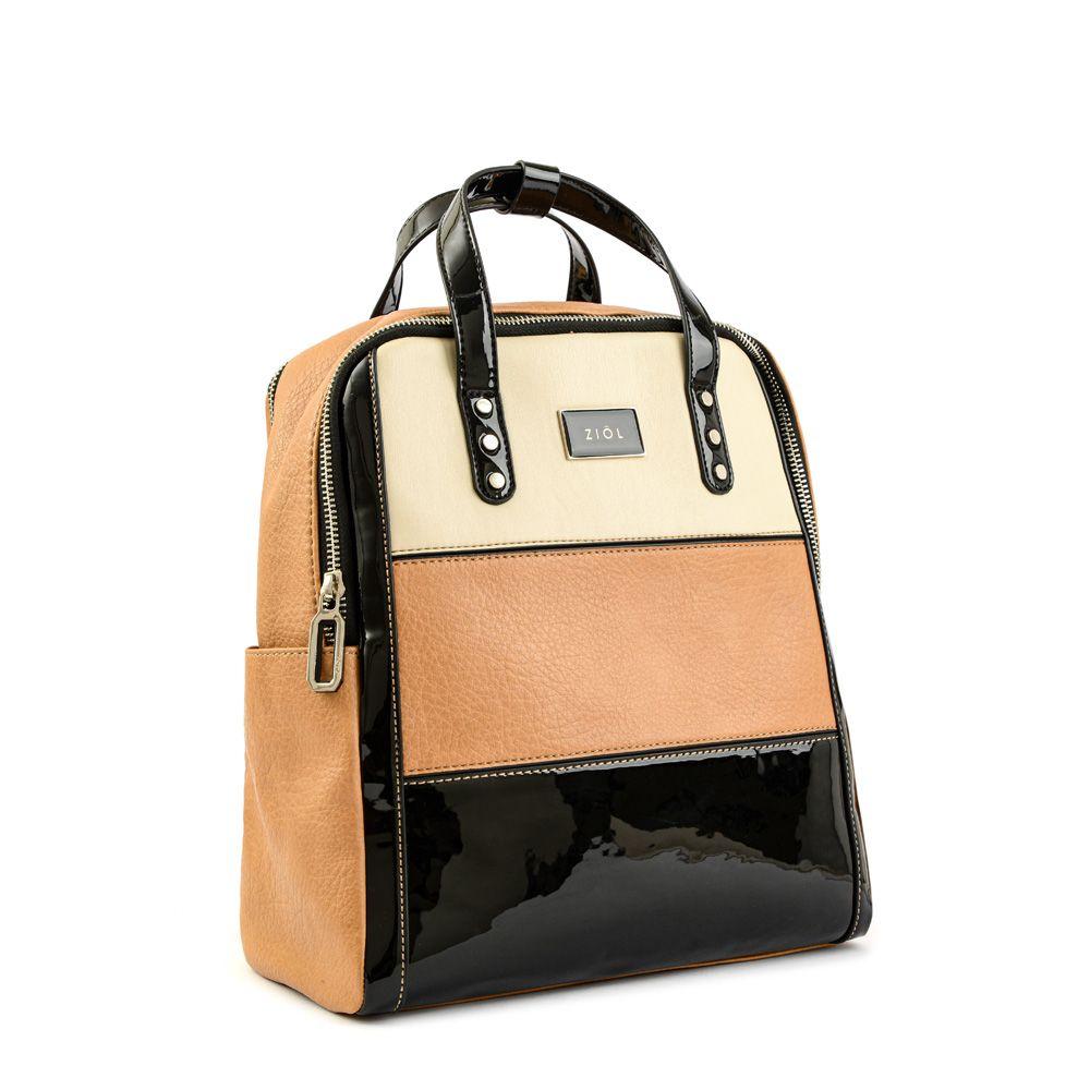 Mochila Mediana Clara Camel-1
