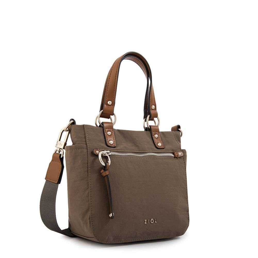 Cartera Bandolera elizabeth mediana verde oliva-1