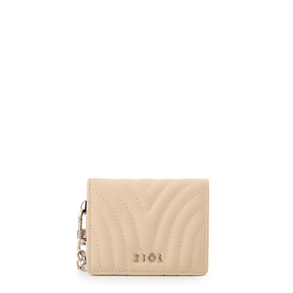 Tarjetero rectangular shanon pequeña beige-0