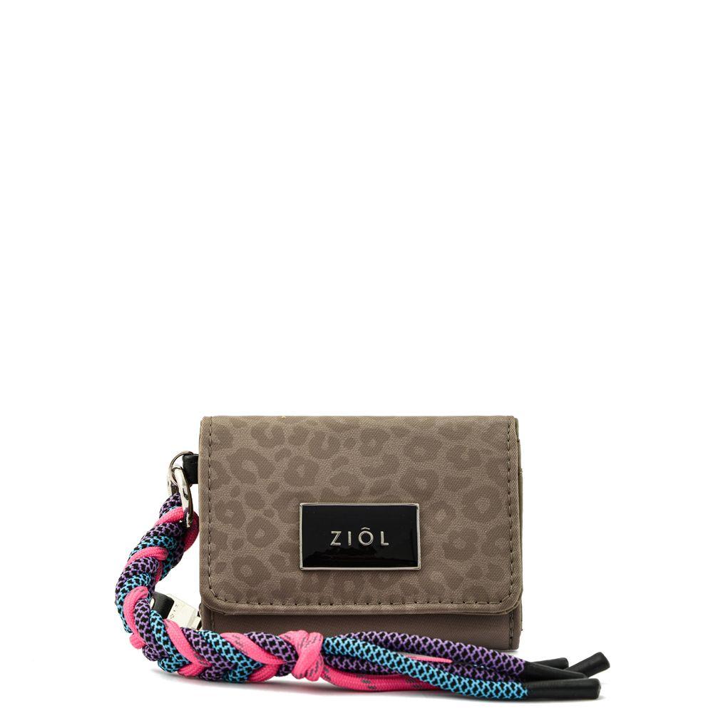 Billetera cierre exterior pequeña browalia taupe-0