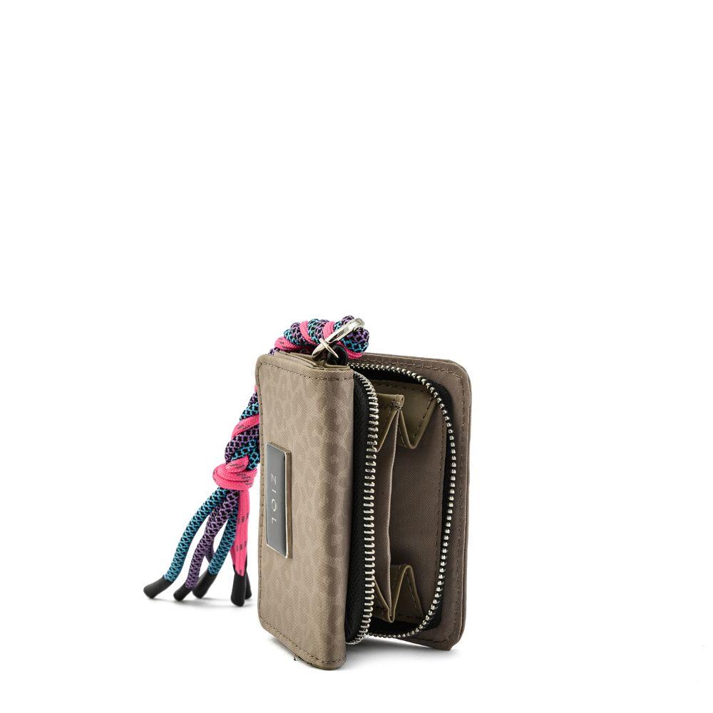 Billetera cierre exterior pequeña browalia taupe-1