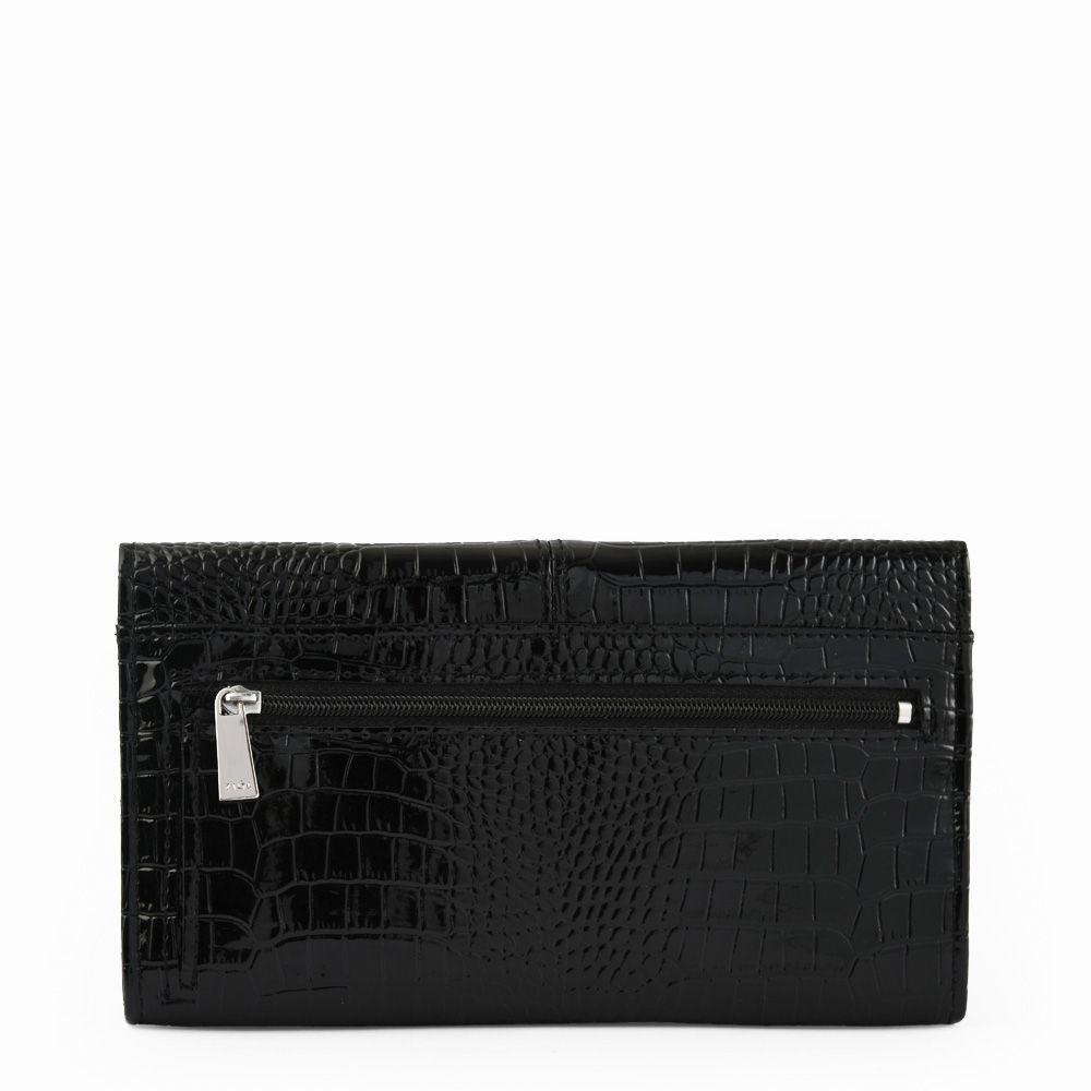 Chequera con flap caroline negro-1