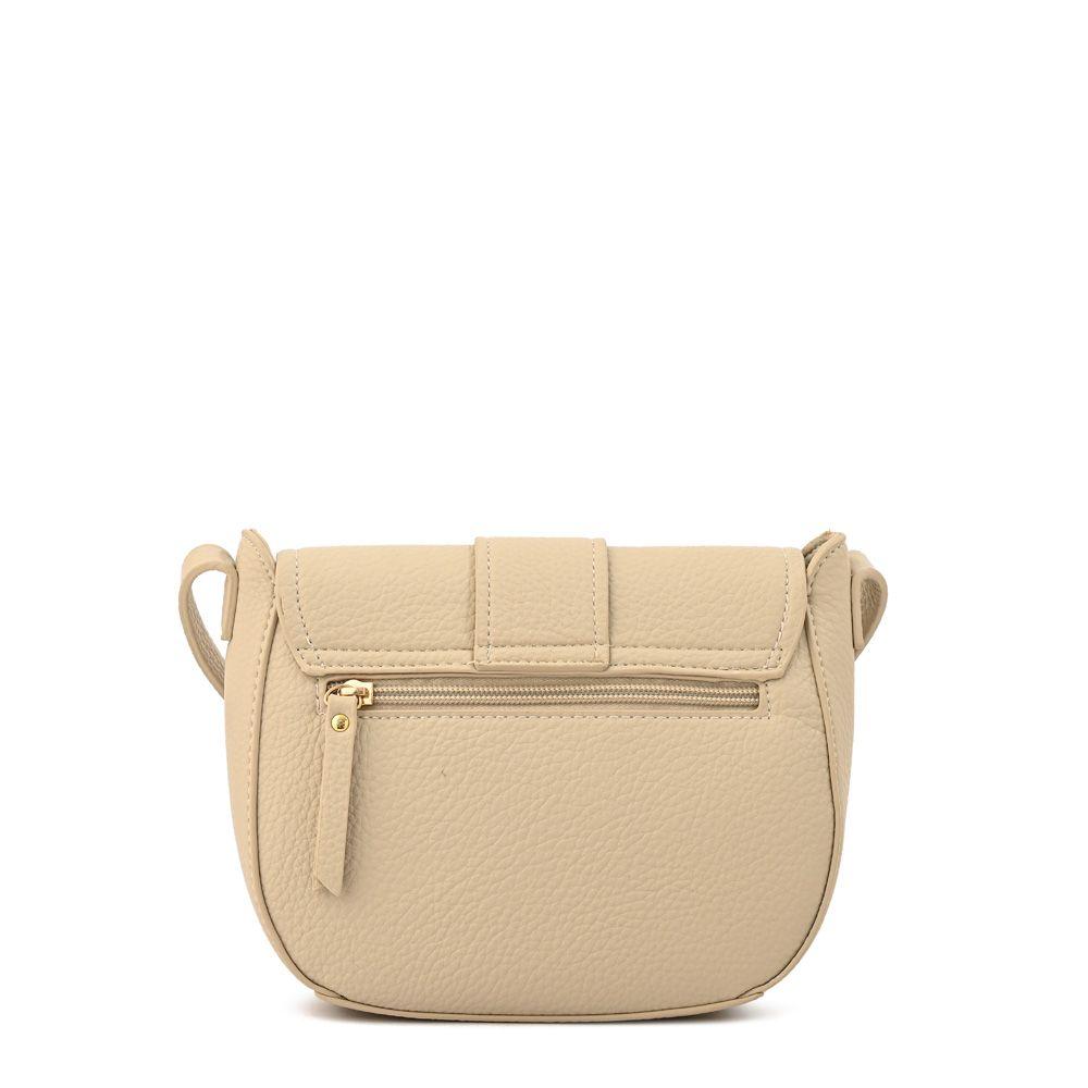 Cartera Bandolera con tapa tyra mediana blanco crudo-2