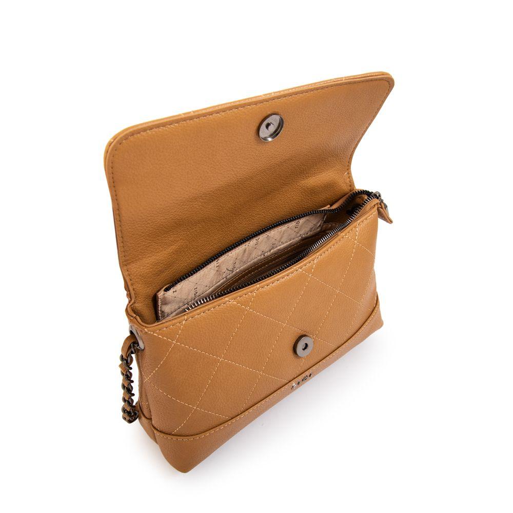 Cartera bandolera con tapa lian camel-3
