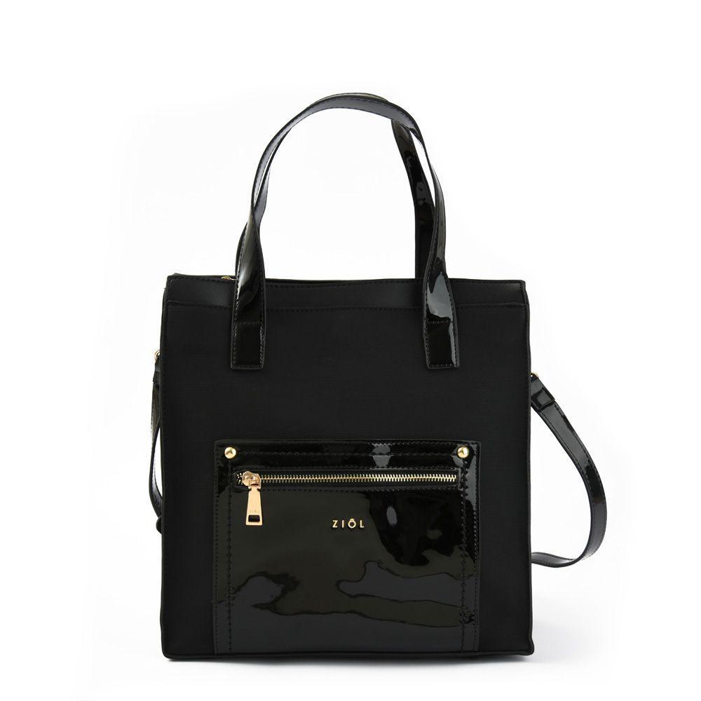 Cali Cartera Dos Asas Tres Divisiones Grande Negro-0