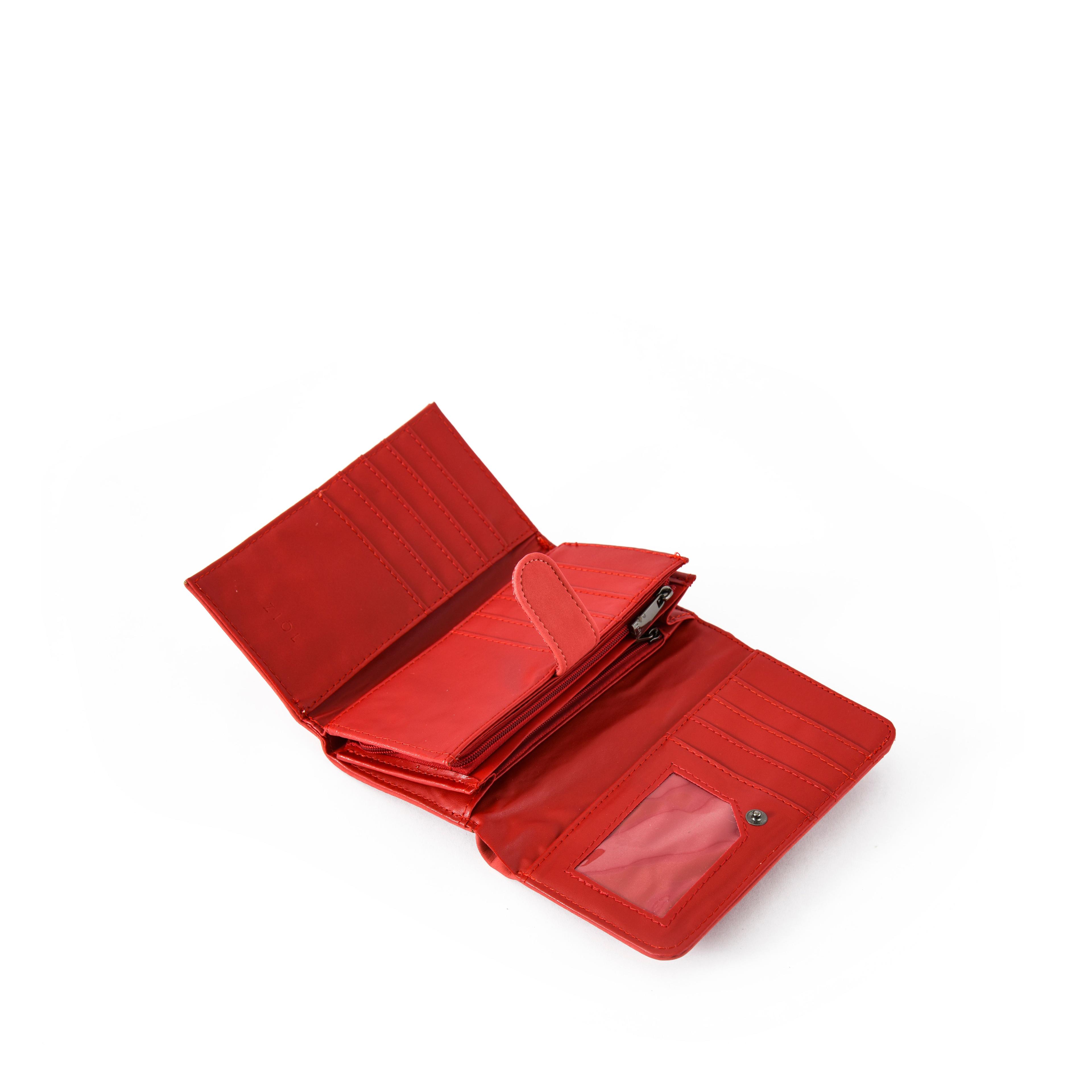 Oblina Billetera Acordeon Mediana Rojo-3