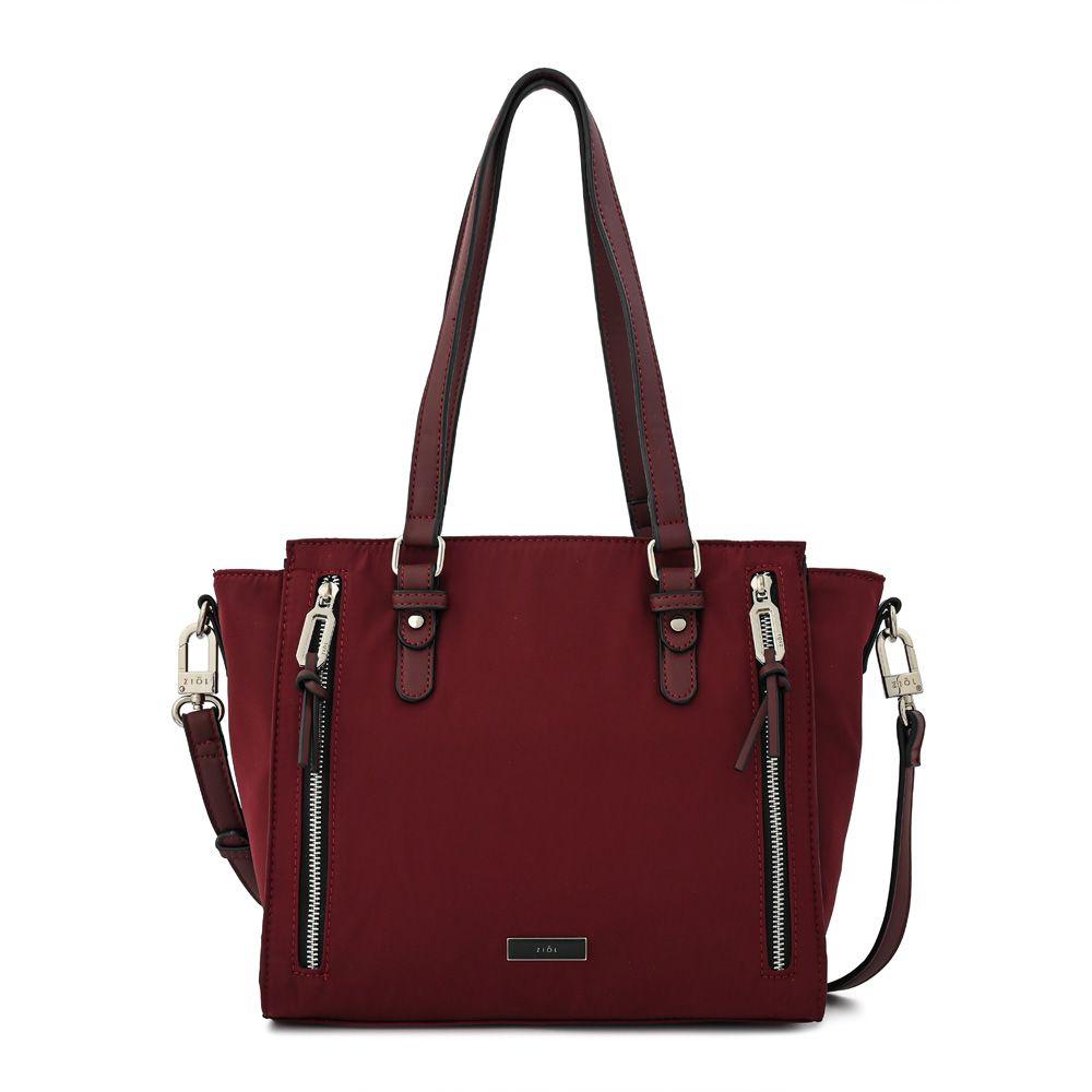 Cartera dos asas tres divisiones grande penny burdeo-0