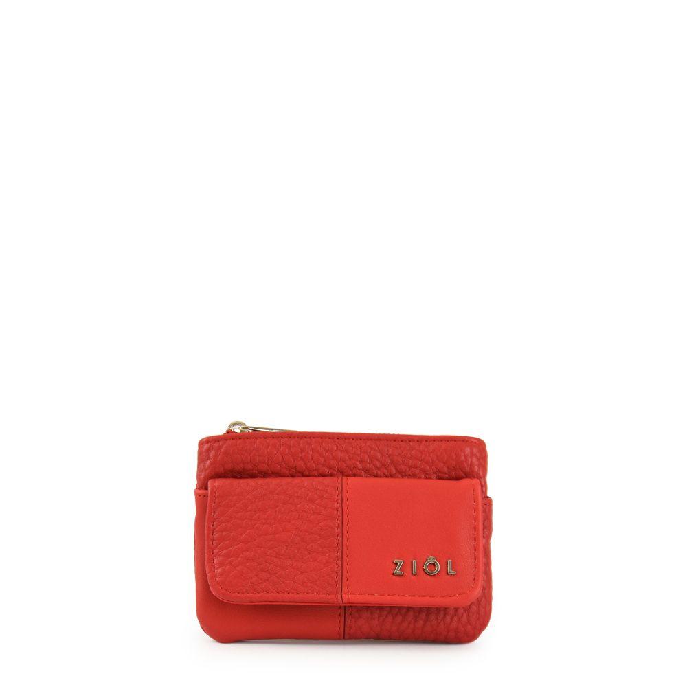 Monedero rectangular raines pequeña rojo-0