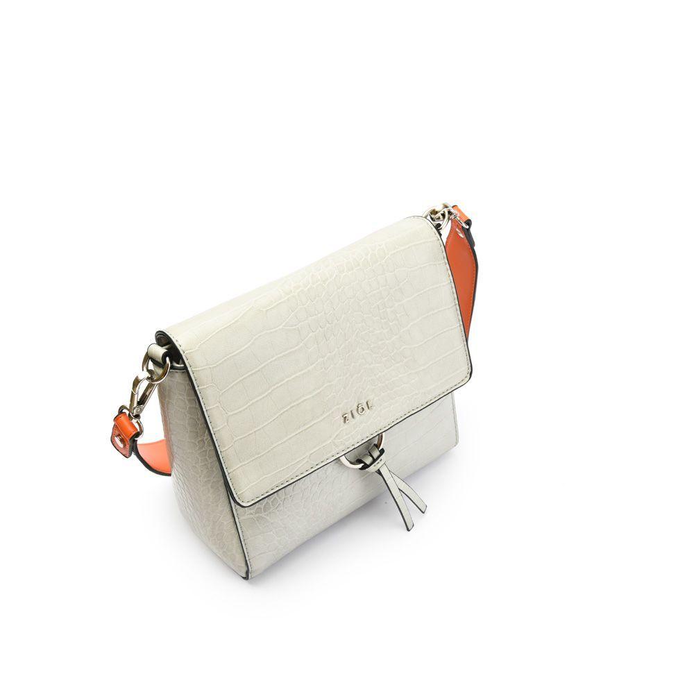 Serafina Cartera Bandolera Con Tapa Pequeña Gris-2