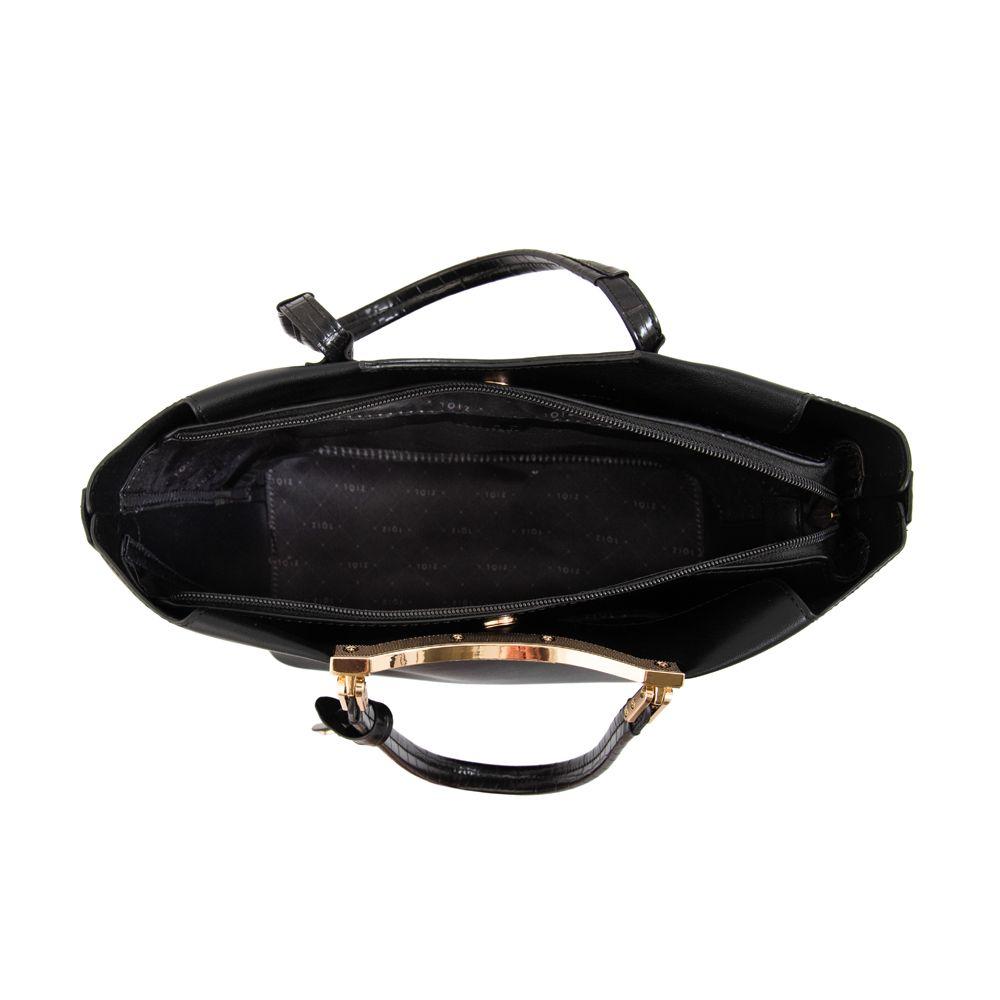 Cartera Dos Asas mandela grande negro-3