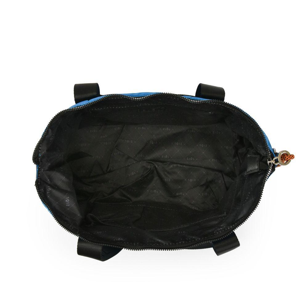 Cartera dos asas mediana robinna azul-3