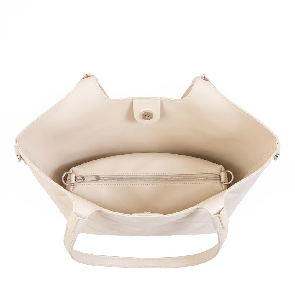 Cartera tote liah grande blanco crudo-3