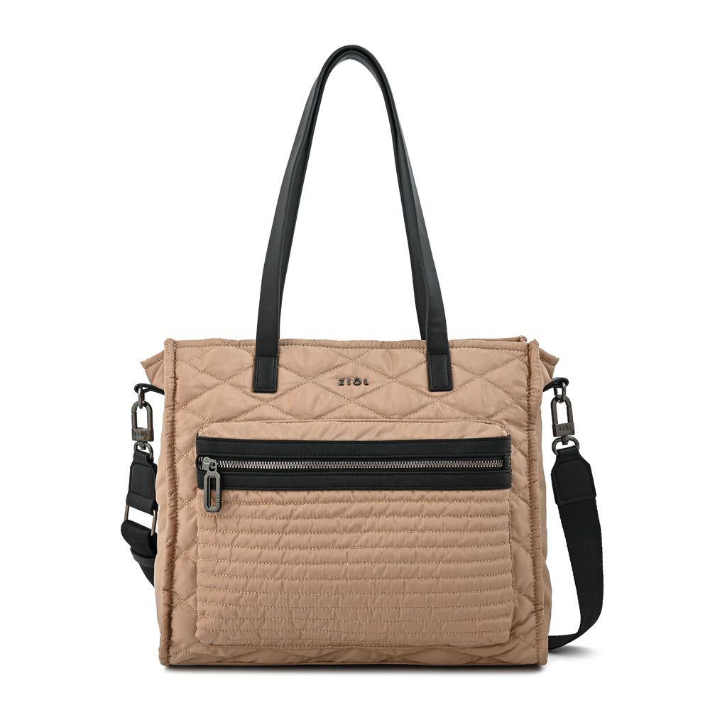 Cartera dos asas porta notebook grande cersei beige-0