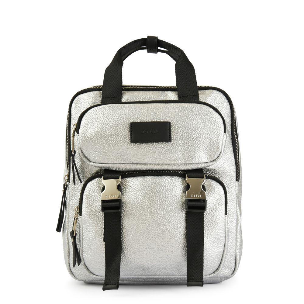 Mochila grande dorina plateado-0