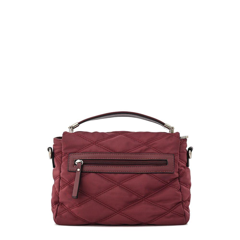 Cartera bandolera con tapa pequeña elvira burdeo-2