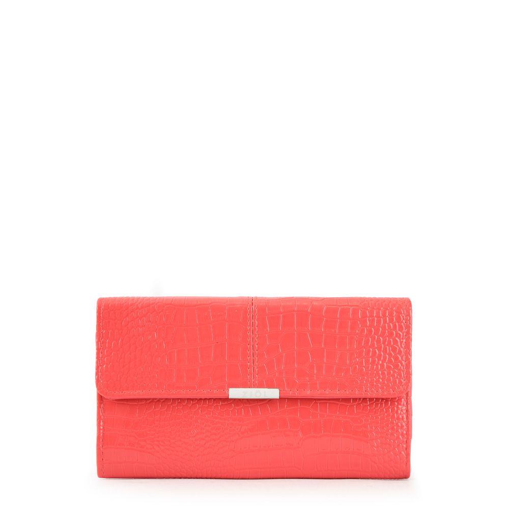 Chequera con flap grande caroline coral-0