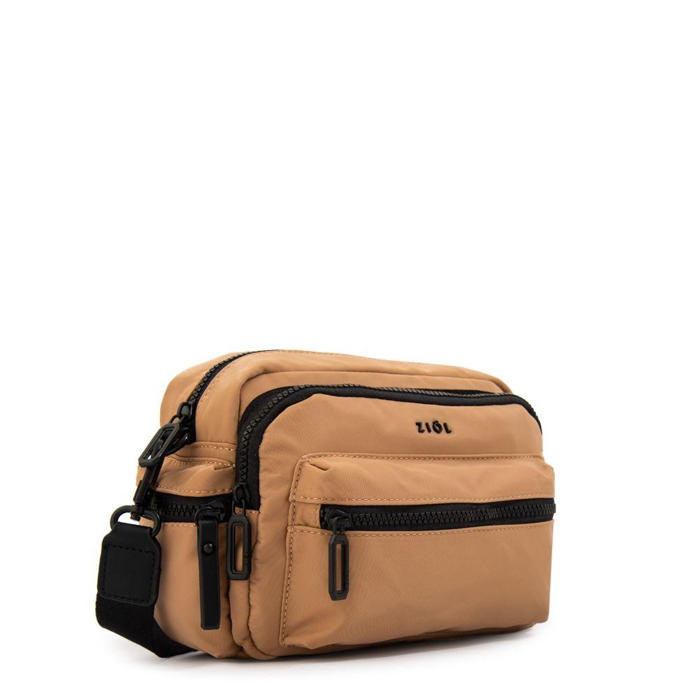 Cartera bandolera ronnie pequeña beige-1