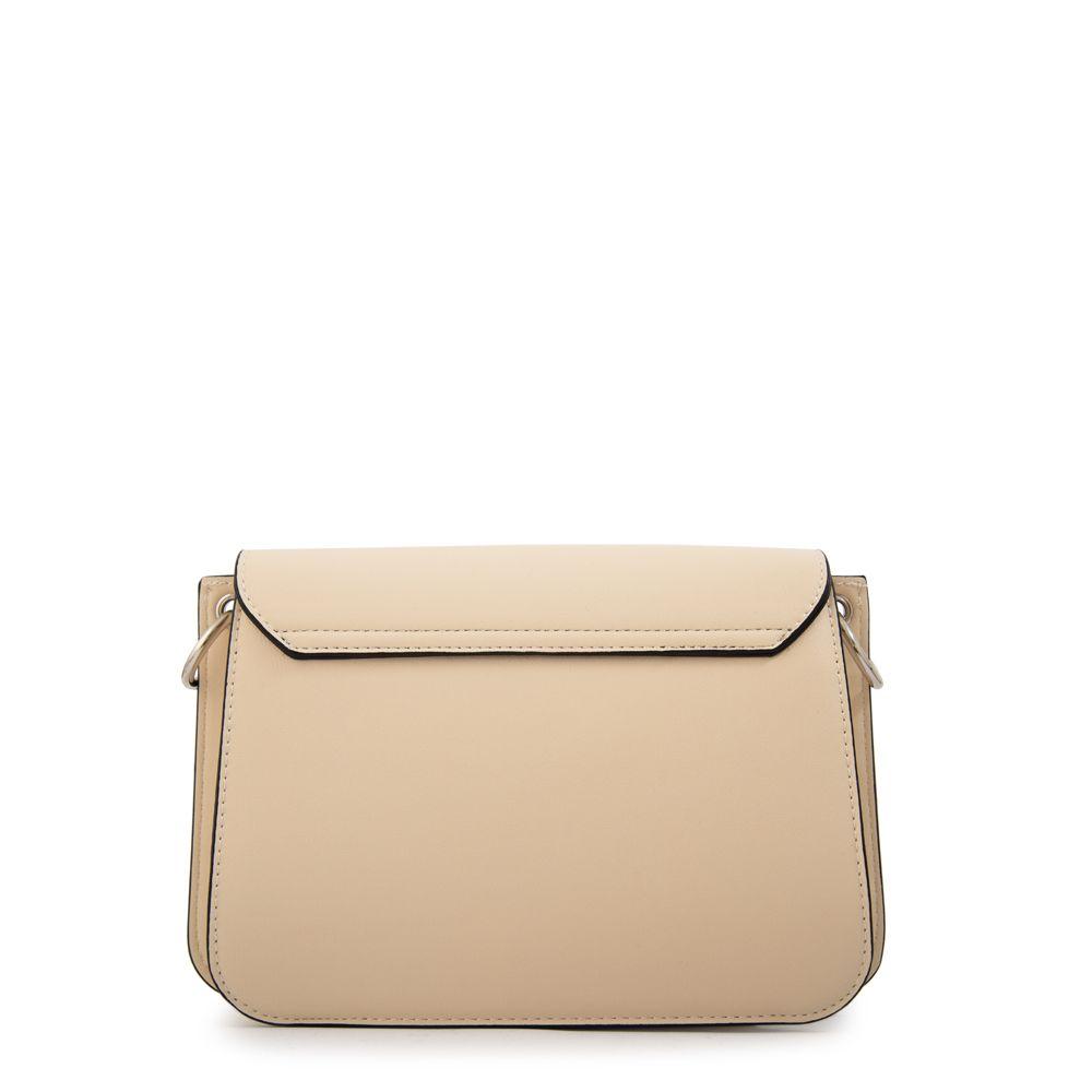 Cartera Bandolera con tapa karina mediana blanco crudo-2