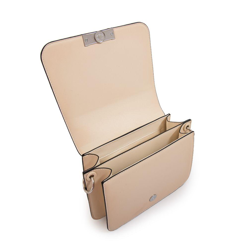 Cartera Bandolera con tapa karina mediana blanco crudo-3