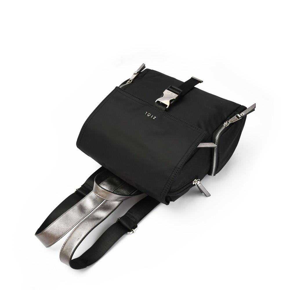 Minisa Mochila Con Tapa Mediana Negro-3