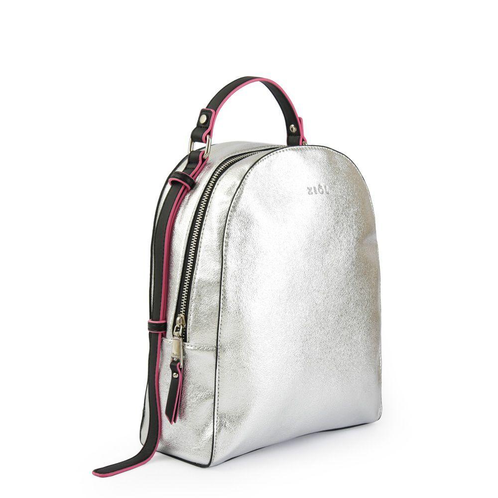 Mochila Ziol Mediana Jamie Plateado-4