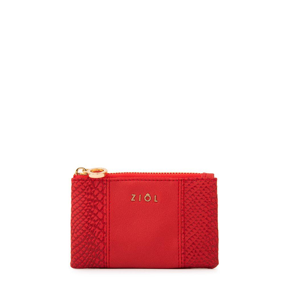 Monedero rectangular blur rojo-0