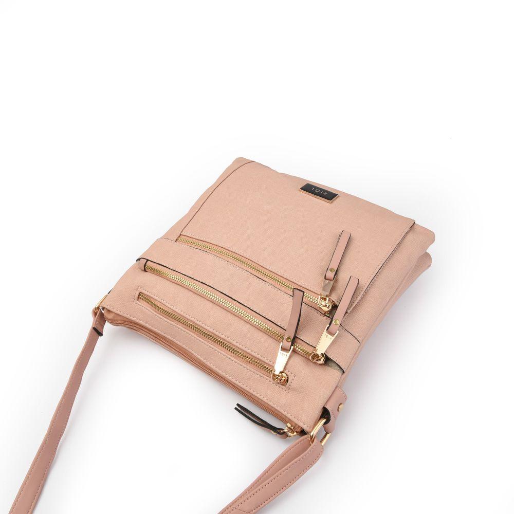 Cartera bandolera grande lathari rosado claro-3