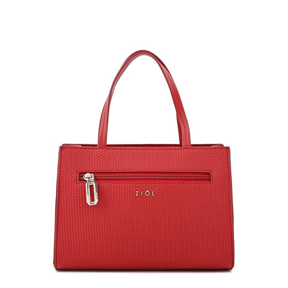 Cartera dos asas mediana jofi rojo-2