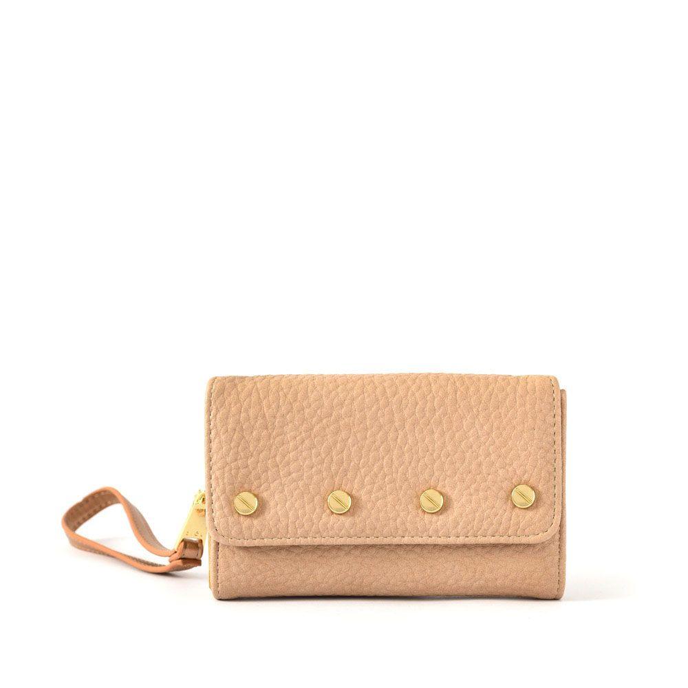 Billetera cierre exterior mediana trachi beige-0