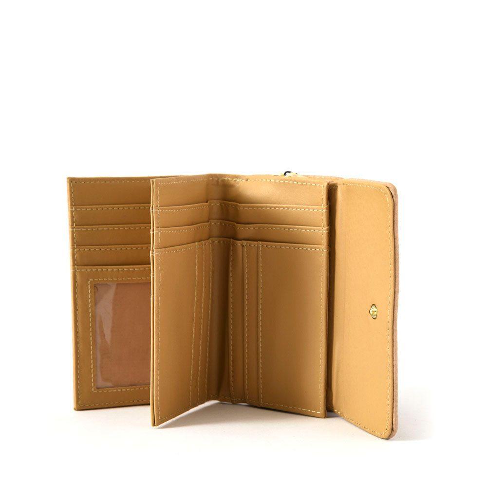 Billetera cierre exterior mediana trachi beige-3