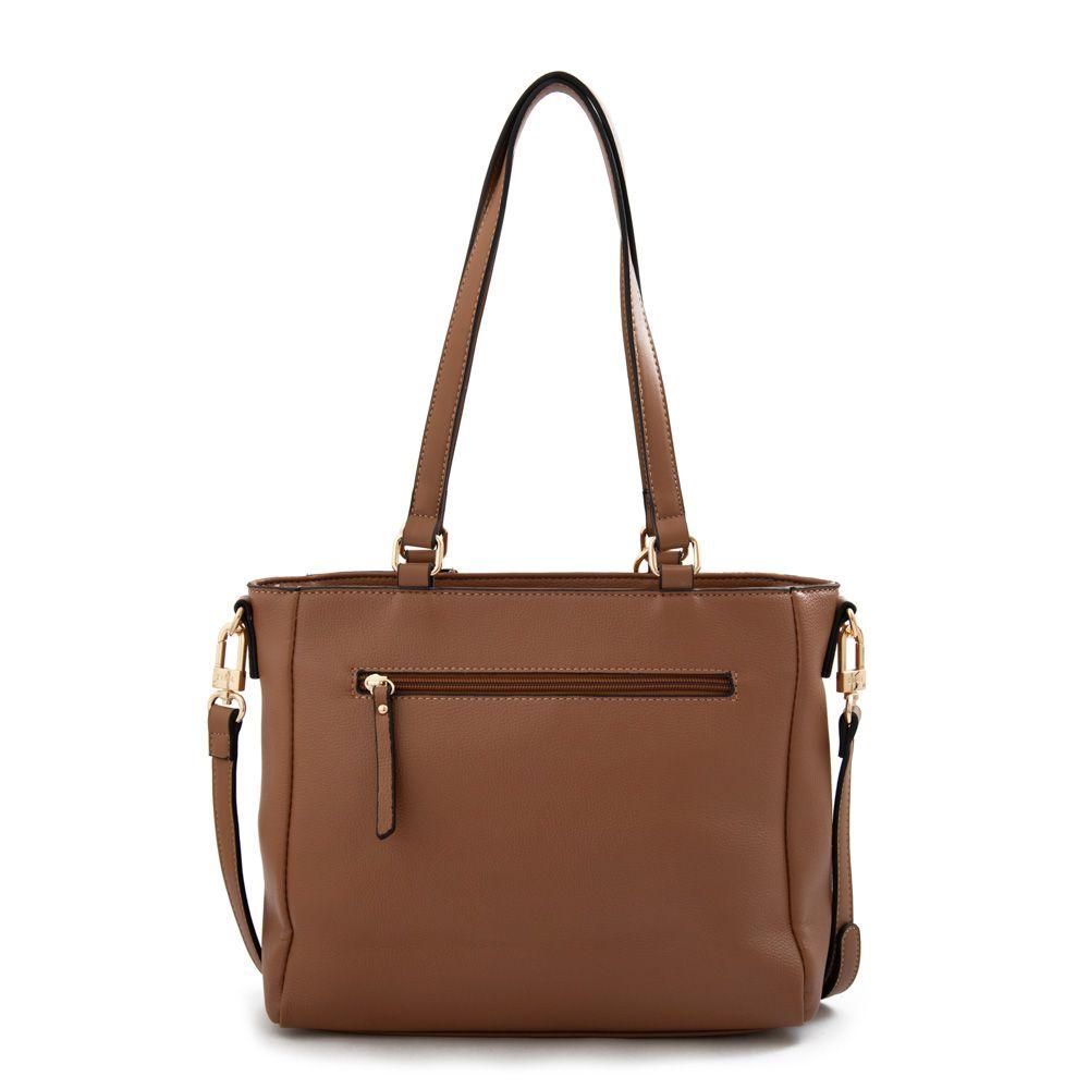 Cartera dos asas mediana celina camel-2