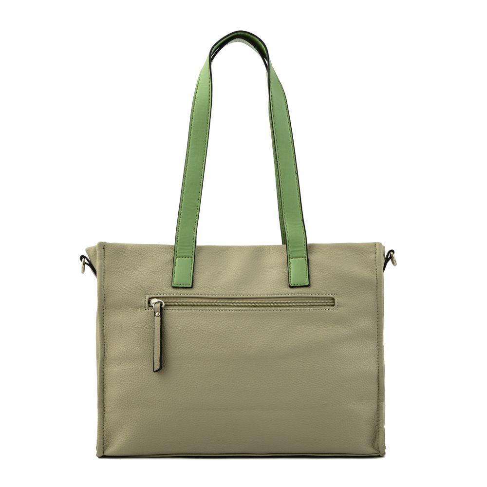 Cartera dos asas tres divisiones grande lousa gris-2