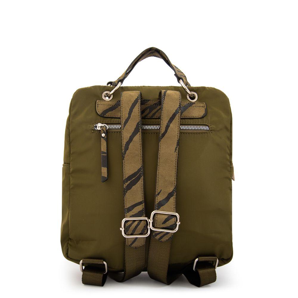 Mochila simoneta mediana verde oliva-2