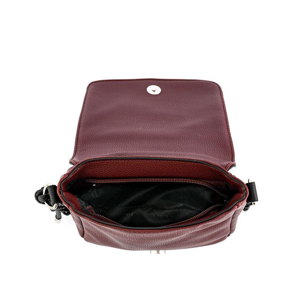 Cartera bandolera con tapa pequeña melchy burdeo-3