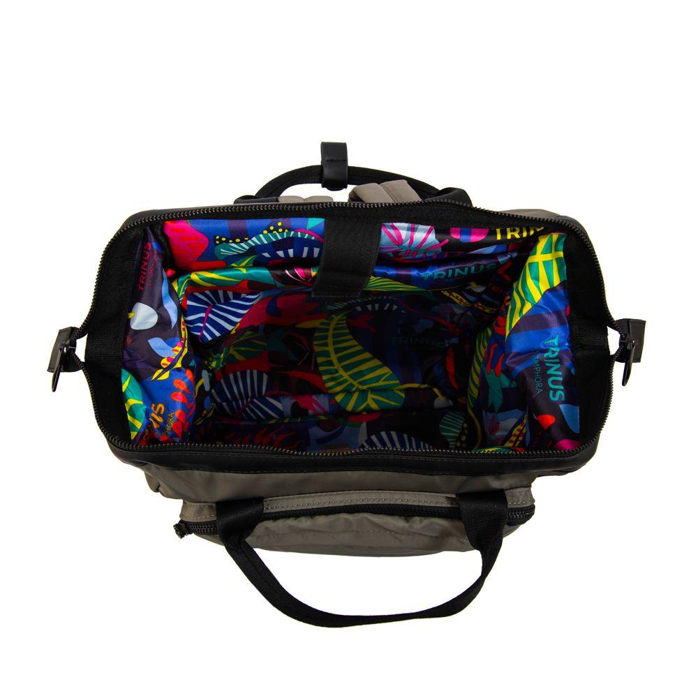 Mochila con colgante pilar grande verde oliva-3