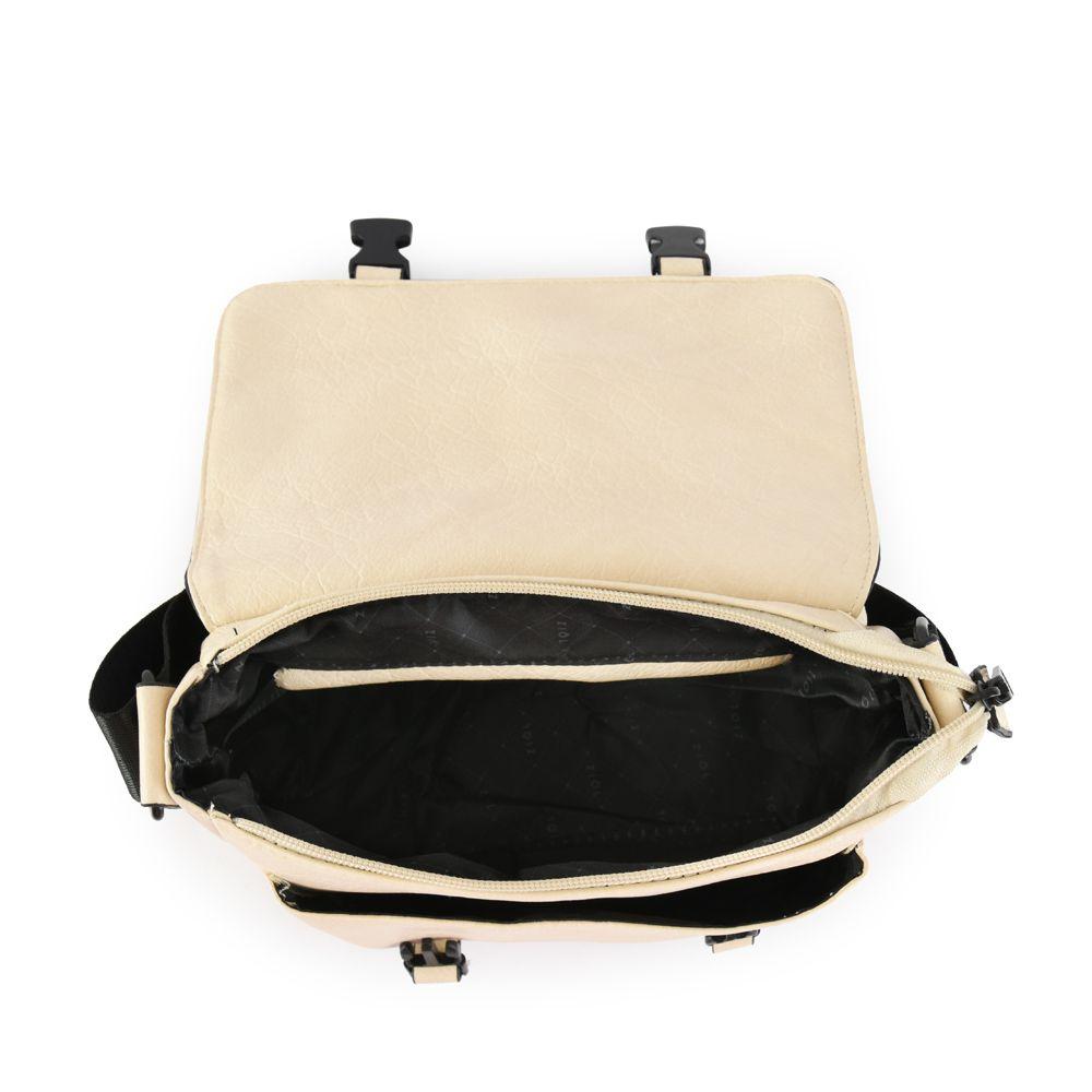 Cartera bandolera con tapa mediana blanchette blanco crudo-3