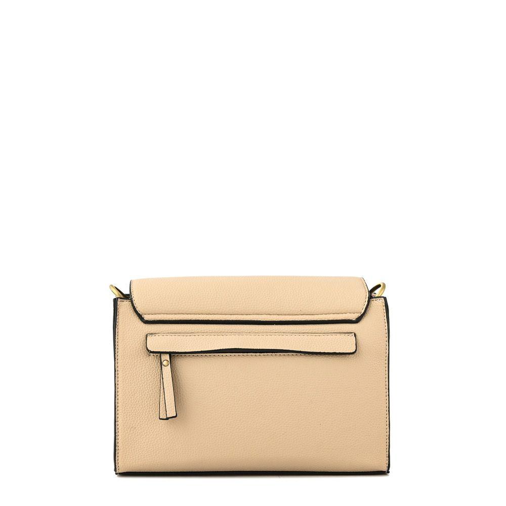 Cartera bandolera con tapa pequeña tesea blanco crudo-2